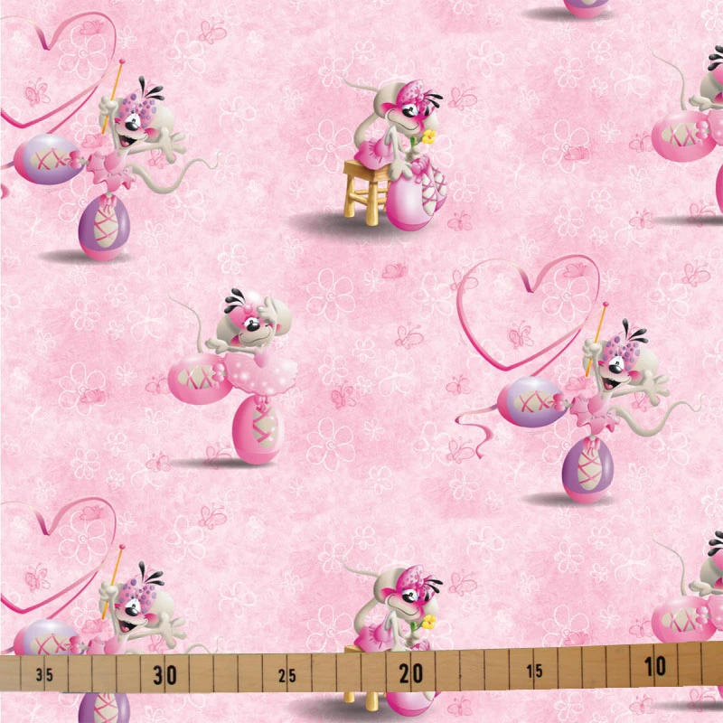 Jersey Stoffe Diddlina Ballerina rosa