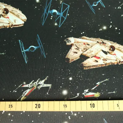 Jersey Stoff Star Wars Raumschiffe 