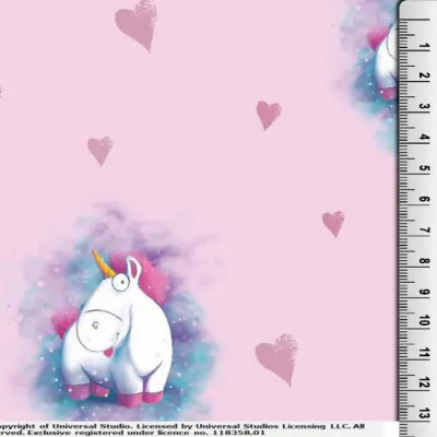 Jersey Stoffe Einhörner Einhorn Minions rosa