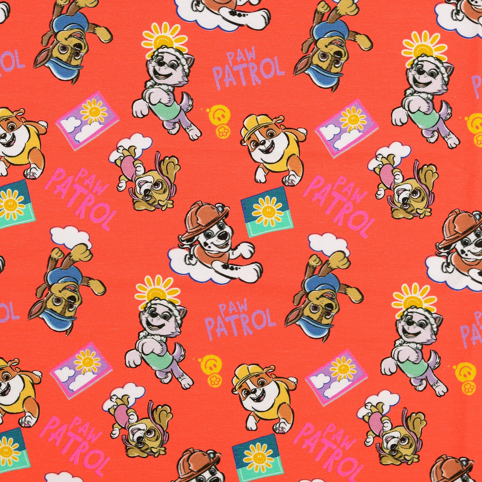 Jersey Stoffe Paw Patrol orange