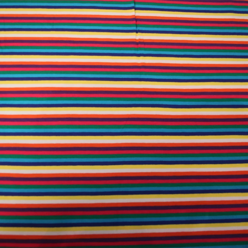 Jersey Stoffe Regenbogen Streifen grün