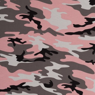 Jersey Stoffe Camouflage altrosa