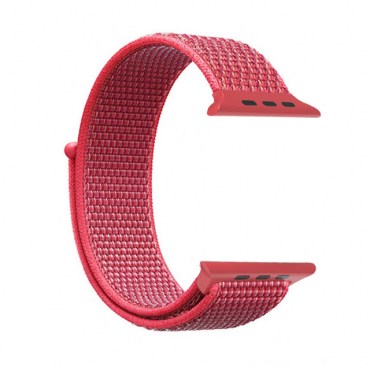 Loop Armband Sport für Apple Watch Rot Hibiskus  38mm / 40mm  / 41mm